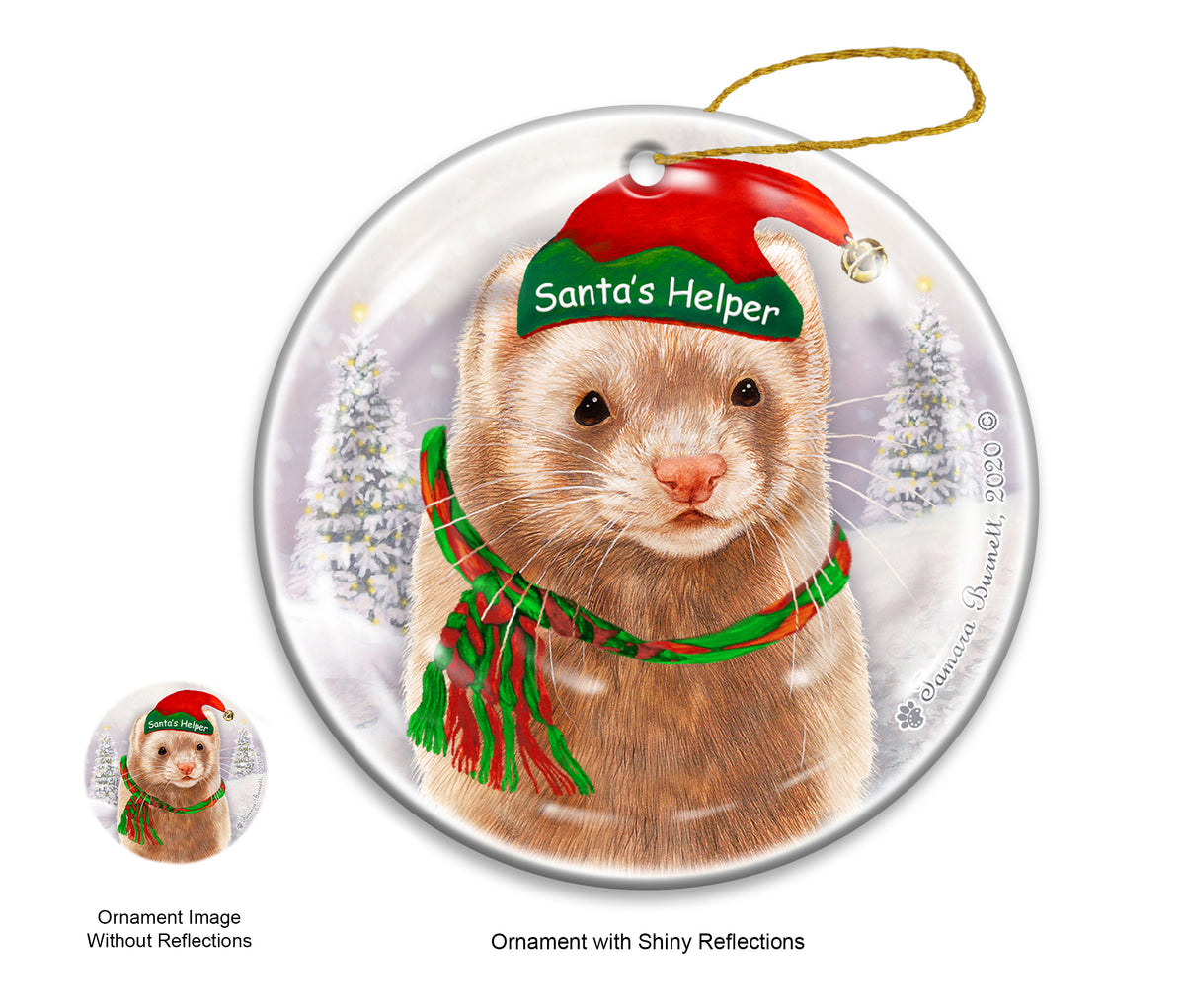 Ferret Cinnamon Ornament