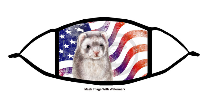 Ferret (Silver Sable) Face Mask