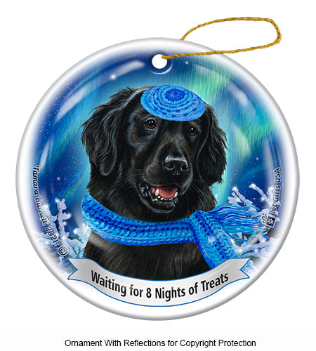 Flat Coated Retriever Hanukkah Ornament
