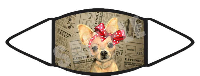 Chihuahua (Brown) Face Mask