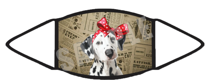 Dalmatian (Brown) Face Mask