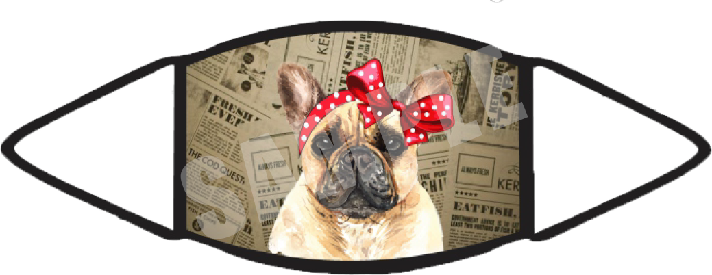 Frenchie Tan (Brown) Face Mask