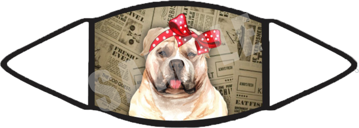 Pitbull Tan (Brown) Face Mask