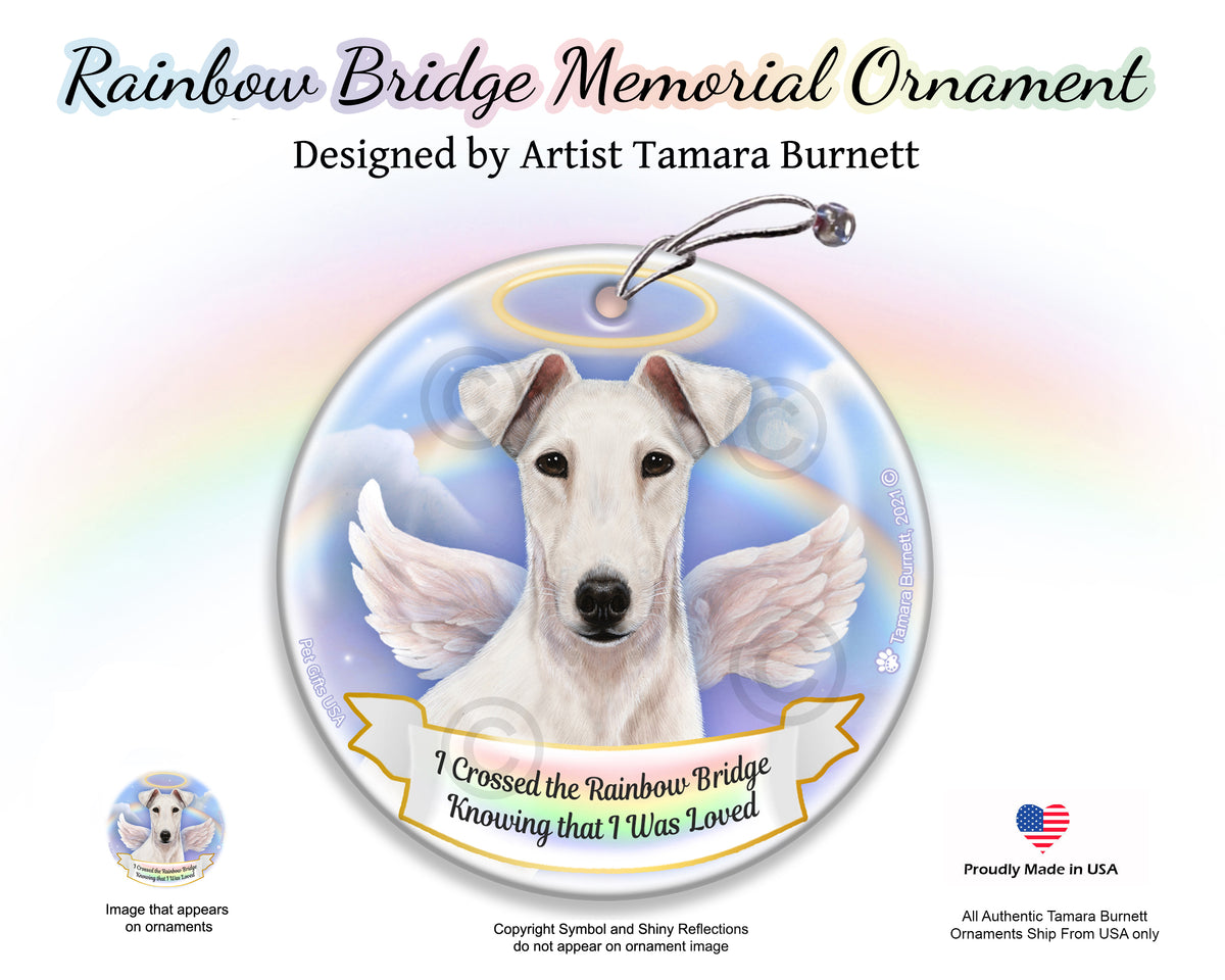 Fox Terrier White Ornament