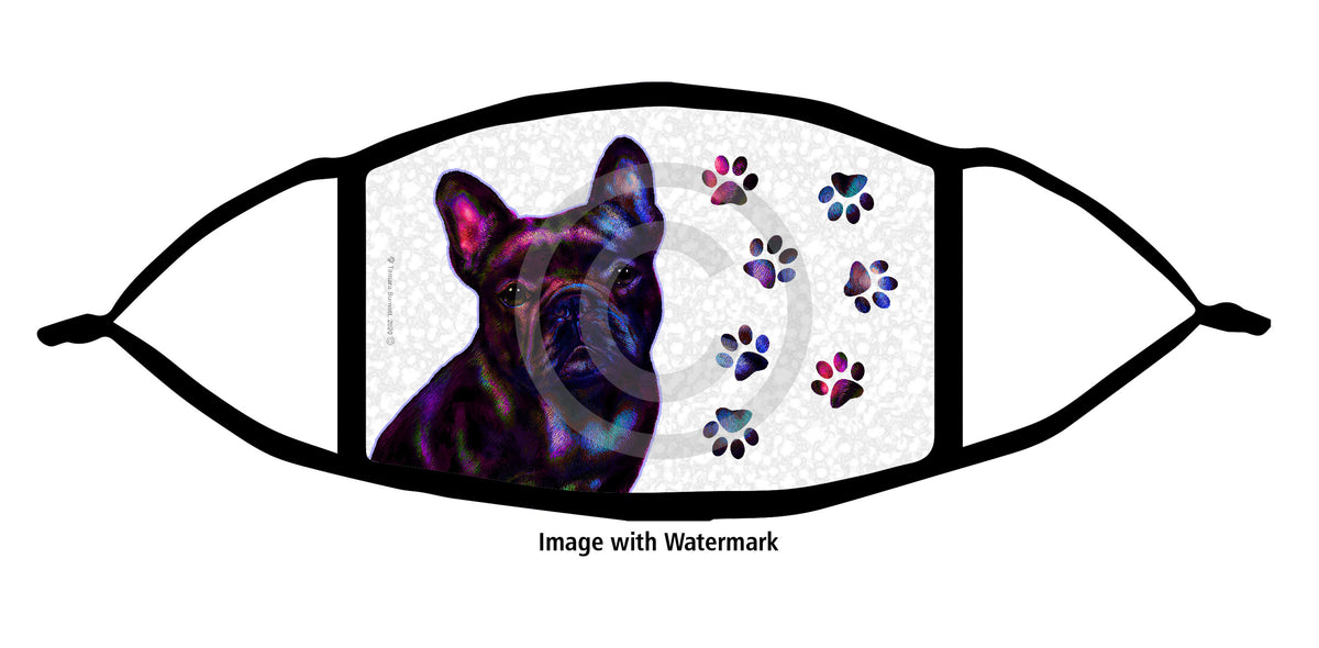 French Bulldog (Black and White) Face Mask