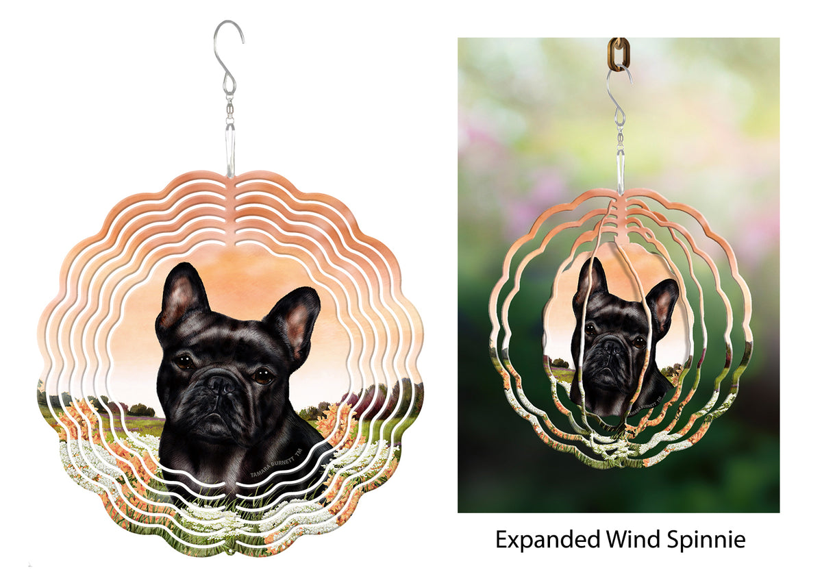 French Bulldog Black Wind Spinner