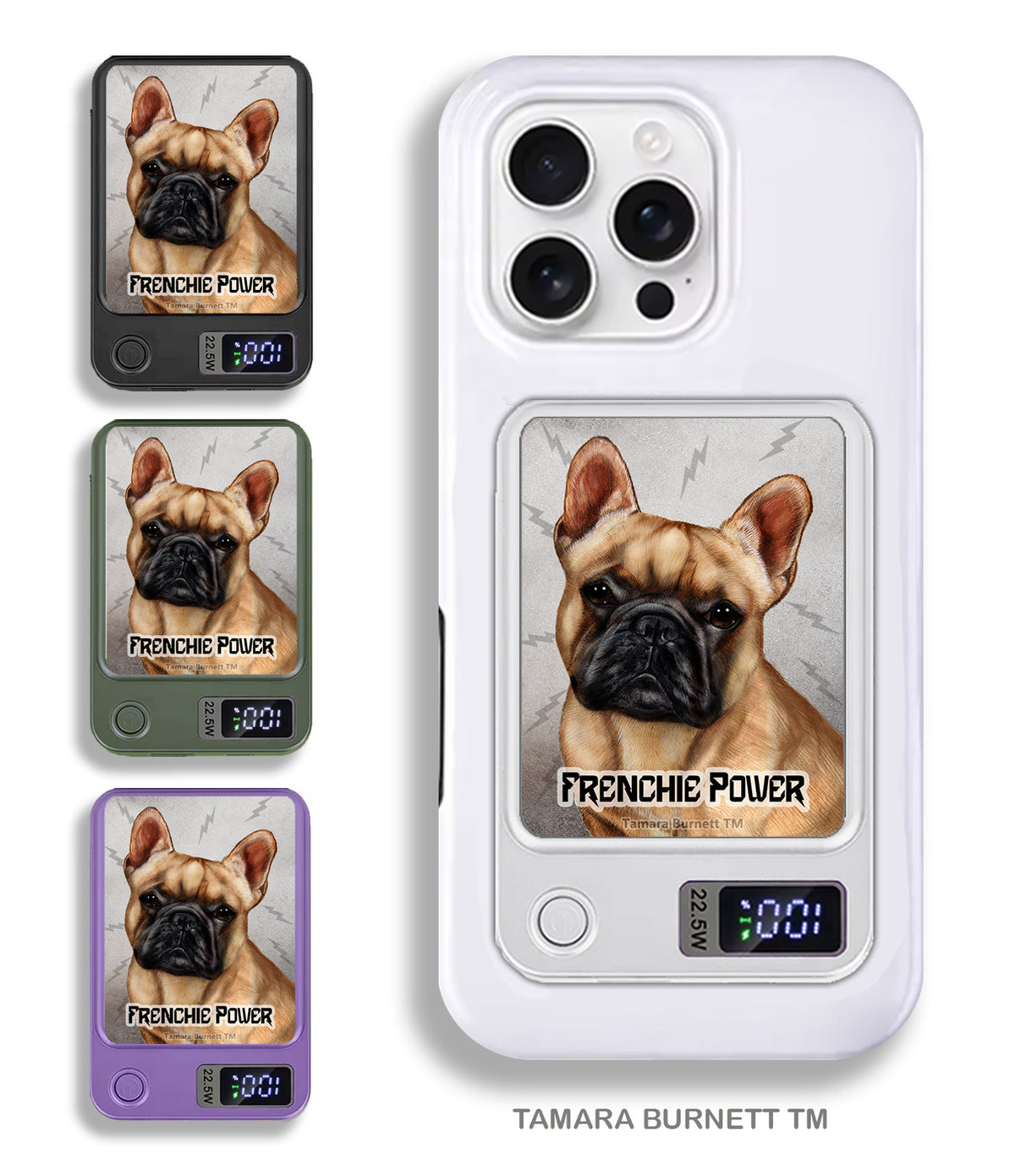 French Bulldog Fawn Phone Bank Wireless Charger