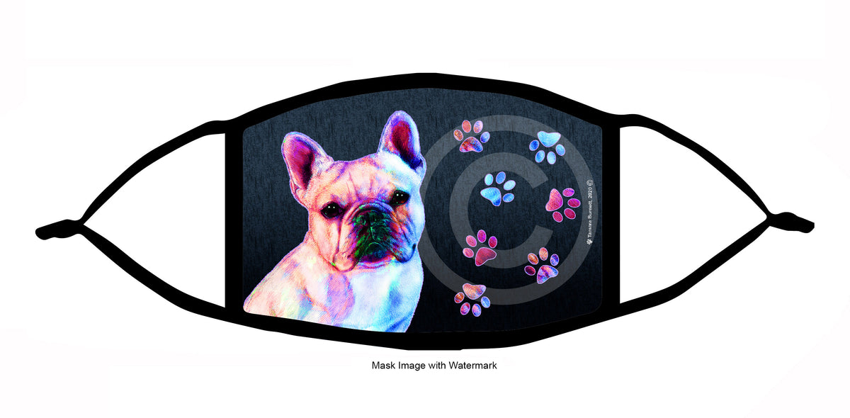 French Bulldog (White) Face Mask