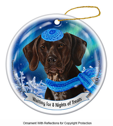 German Shorthaired Pointer Hanukkah Ornament
