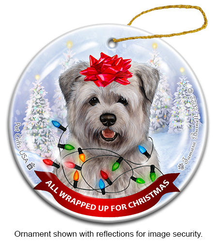 Glen Of Imaal Terrier All Wrapped Up Ornament