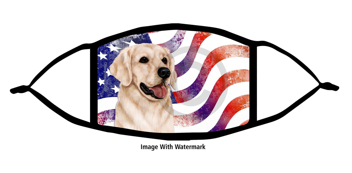 Golden Retriever (White) Face Mask