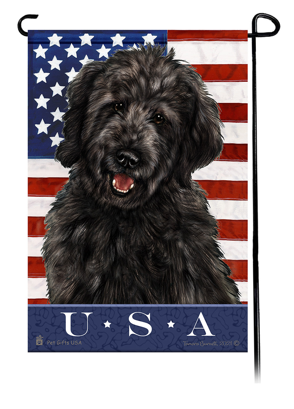 Goldendoodle True Blue - Garden Flag