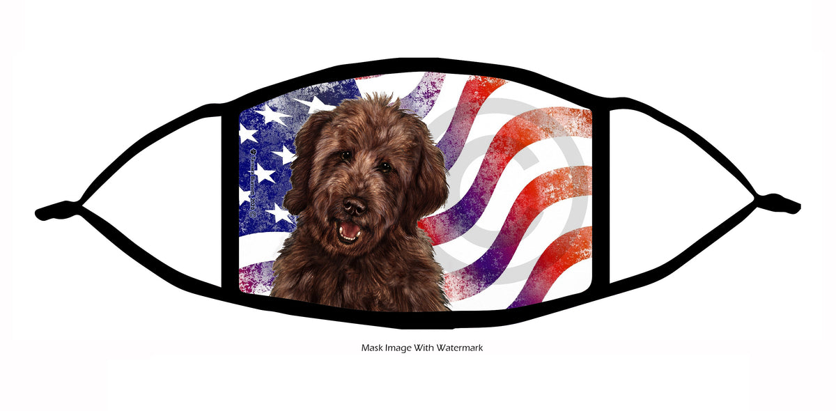 Goldendoodle (Chocolate) Face Mask