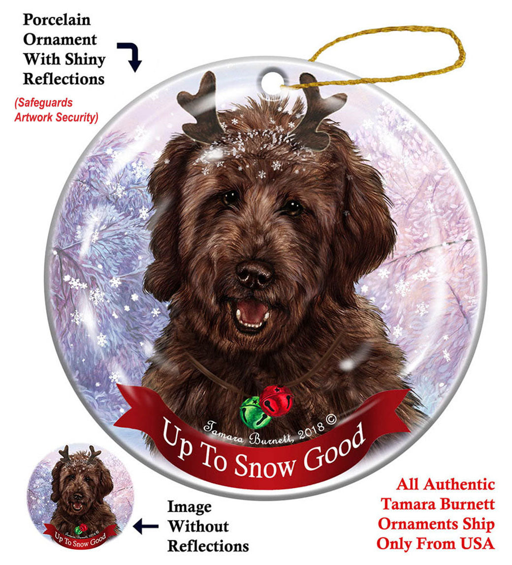 Goldendoodle Chocolate Ornament
