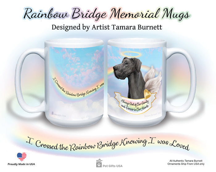 Weimaraner Dark Blue Memorial Mug 15 oz