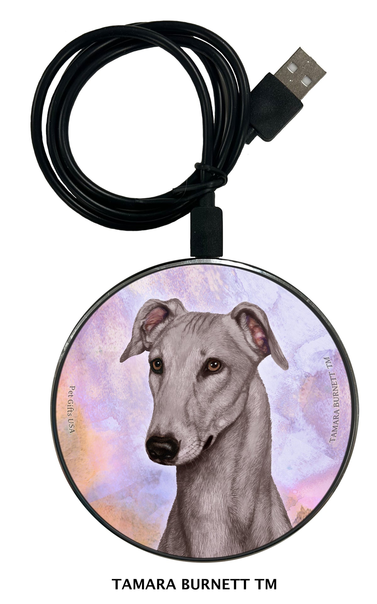 Greyhound Blue Zoomies Wireless Charger