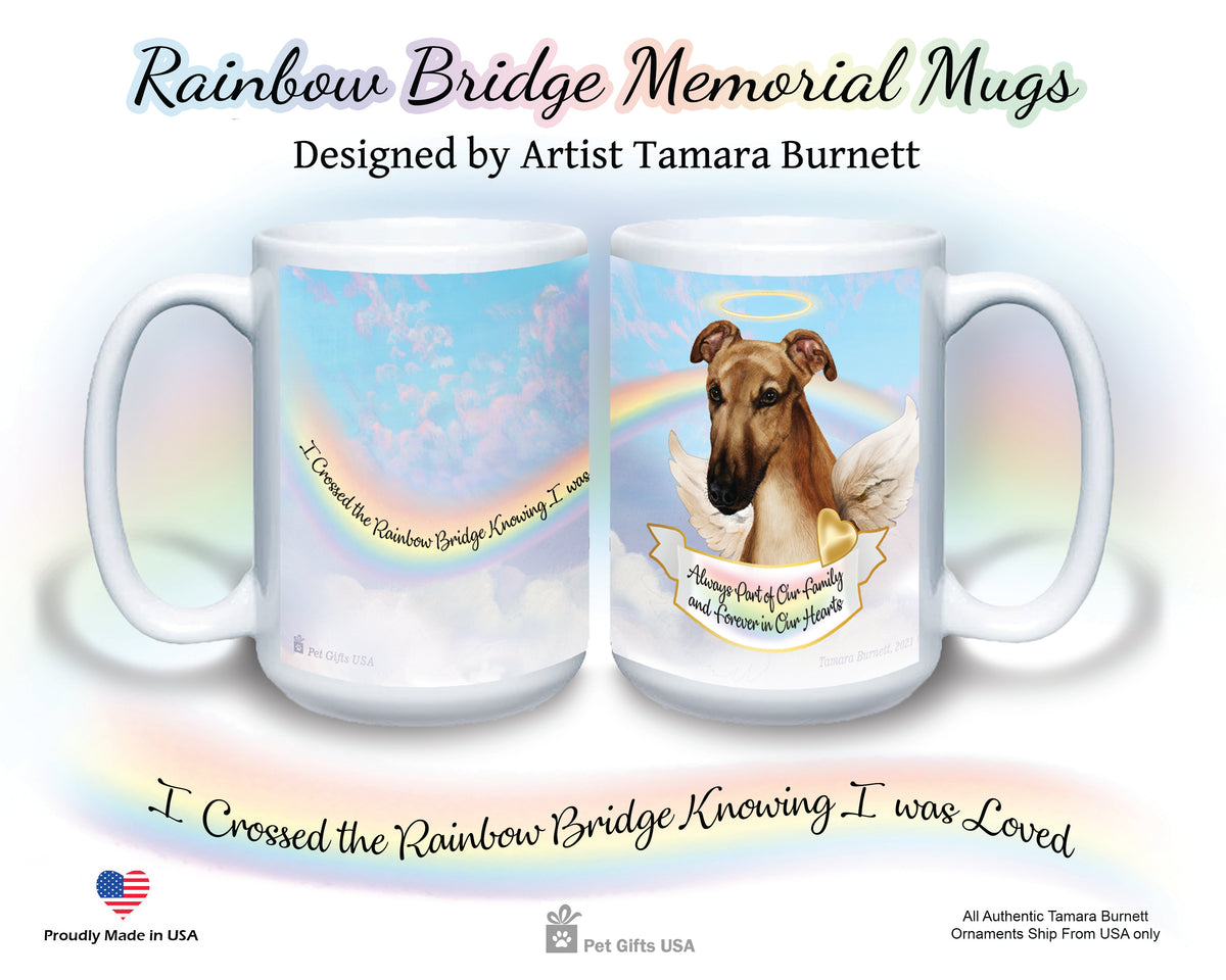Greyhound Fawn Memorial Mug 15 oz