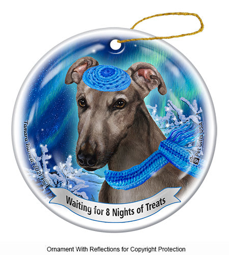 Greyhound Grey Ornament