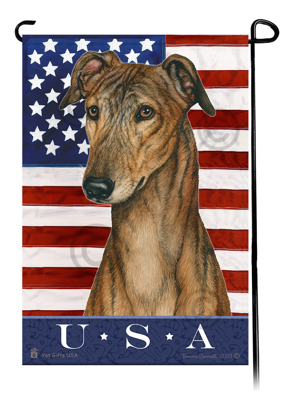 Greyhound True Blue - Garden Flag