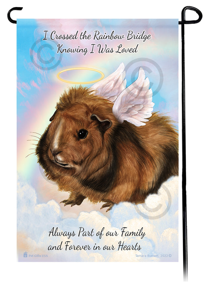 Abyssinian Guinea Pig Memorial Garden Flags