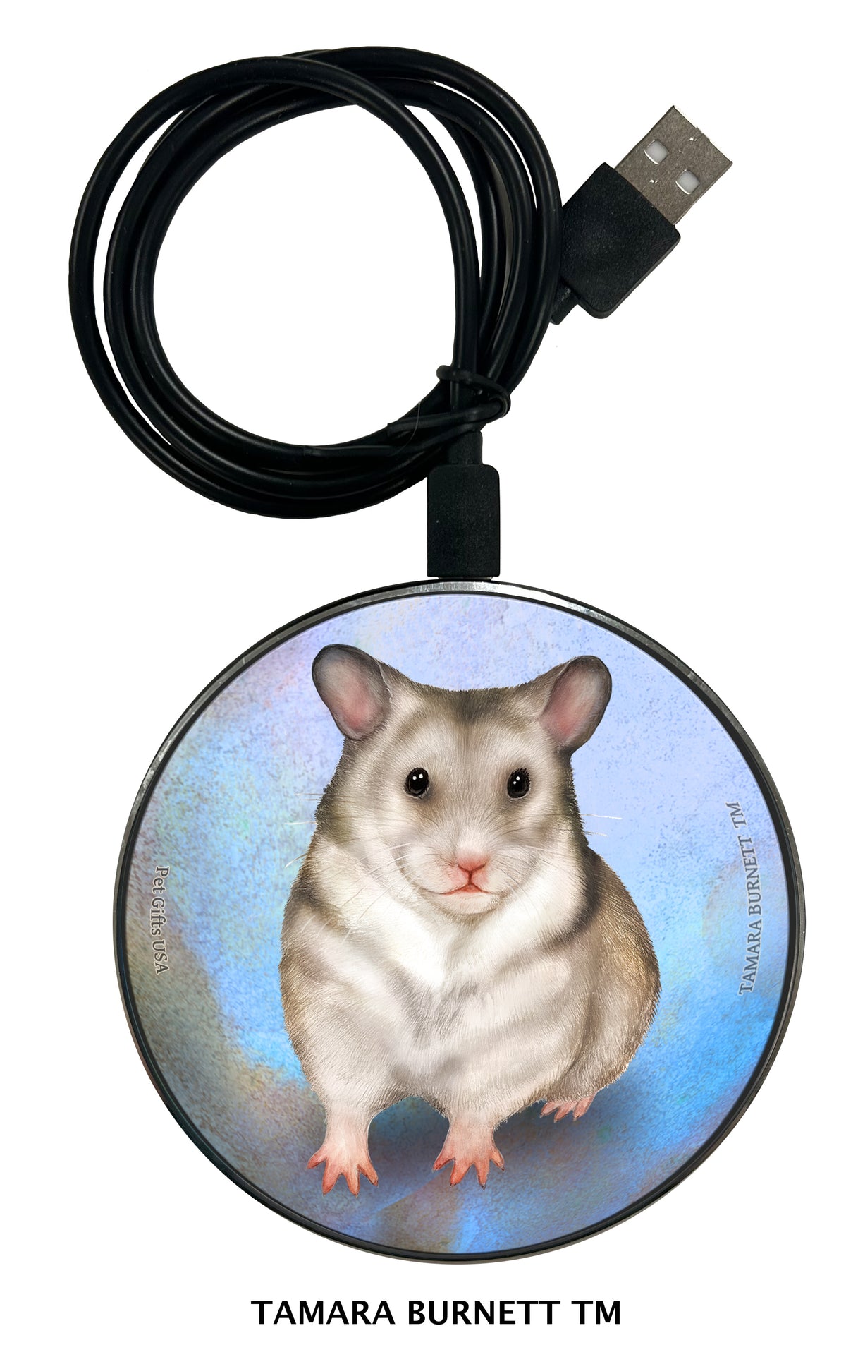 Hamster Silver Zoomies Wireless Charger