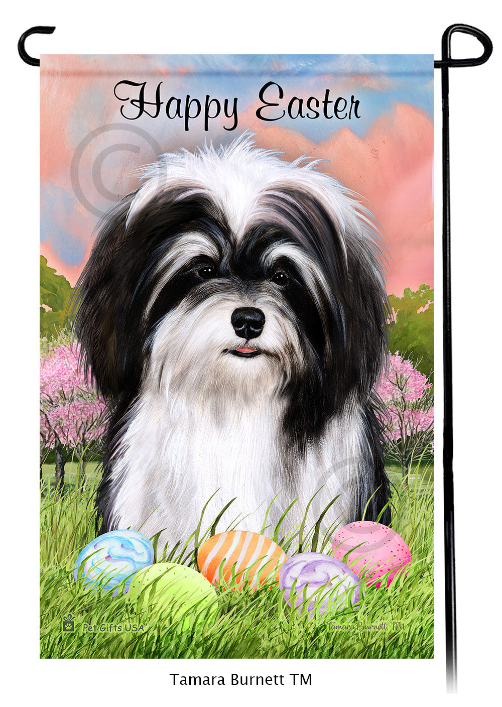 Havanese Happy Easter - Garden Flag
