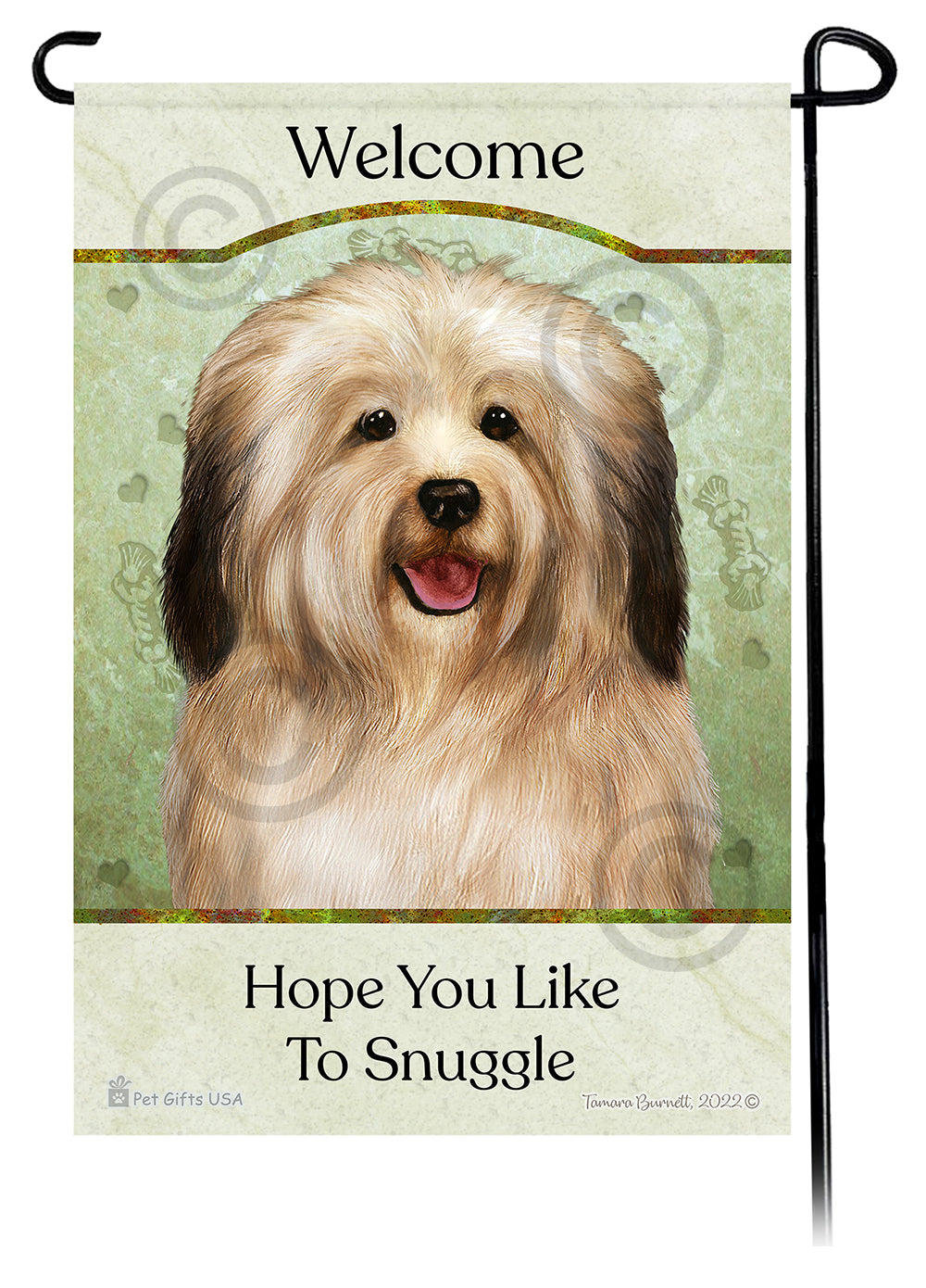 Havanese Hope You Like To Snuggle - Garden Flag