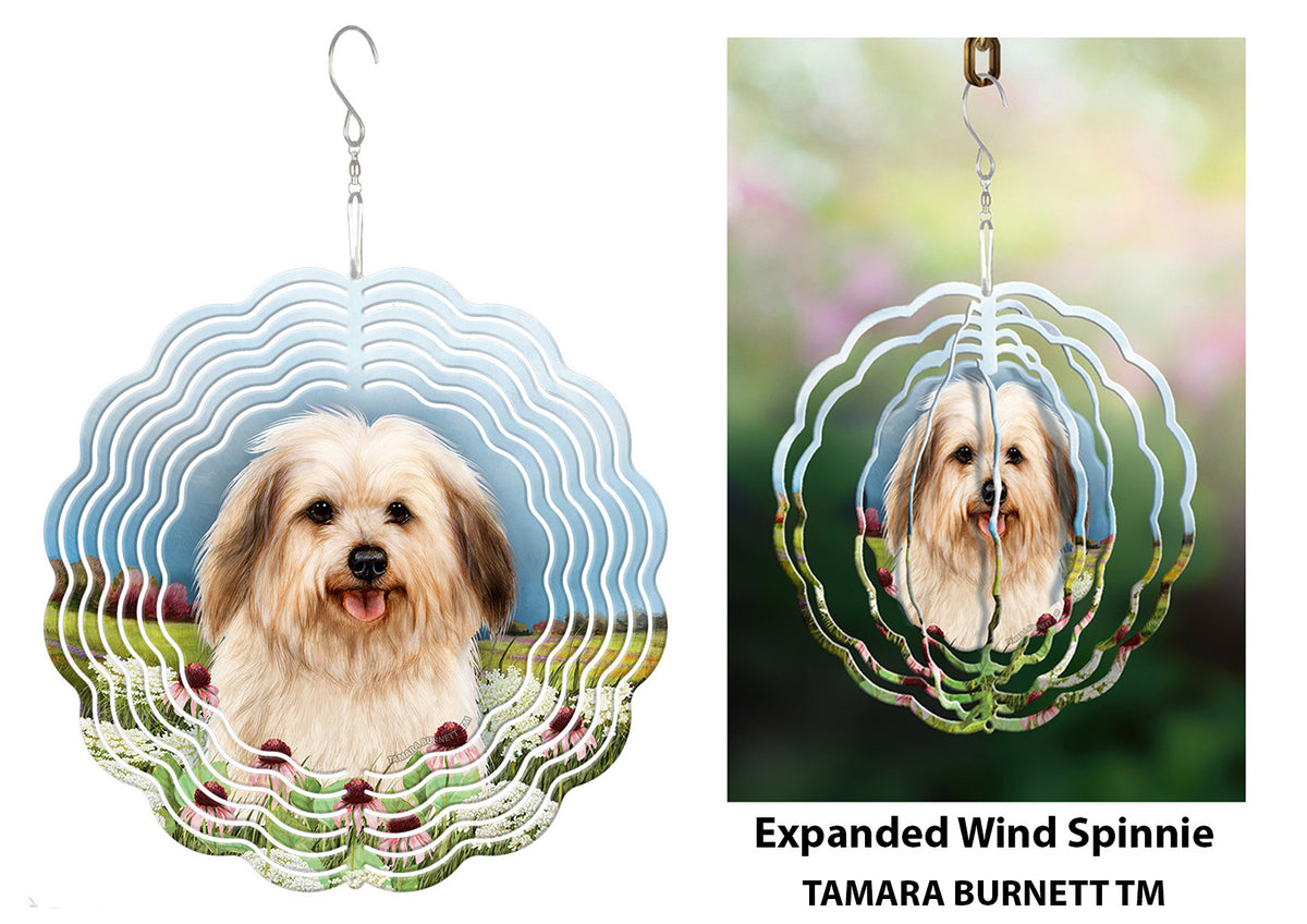 Havanese Cream Sable Long Wind Spinner