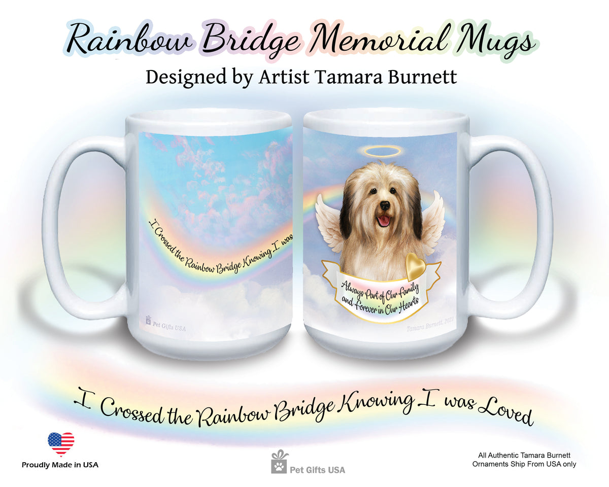 Tibetan Terrier Cream Sable Memorial Mug 15 oz