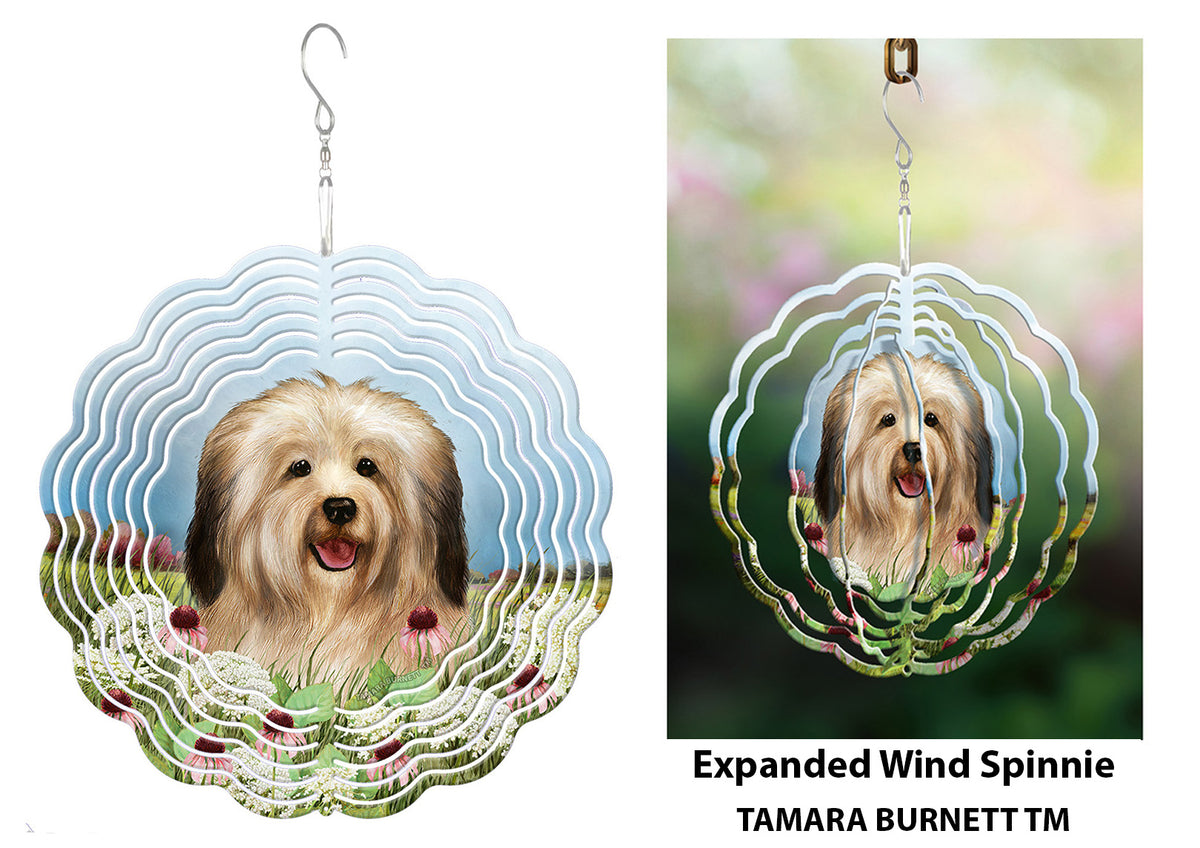 Havanese Cream Sable Puppy Wind Spinner