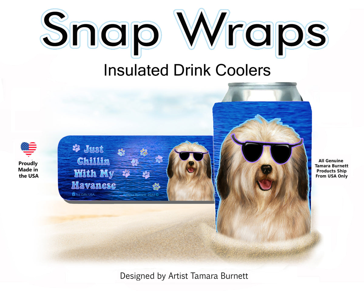 Havanese Cream Snap Wrap Cozy
