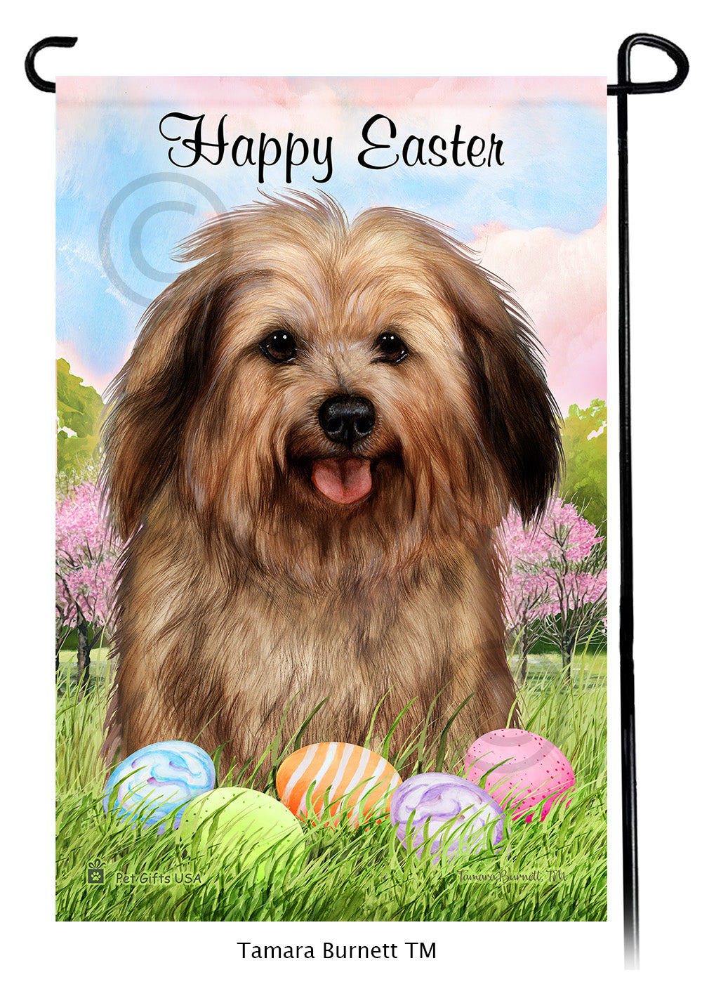Havanese Happy Easter - Garden Flag