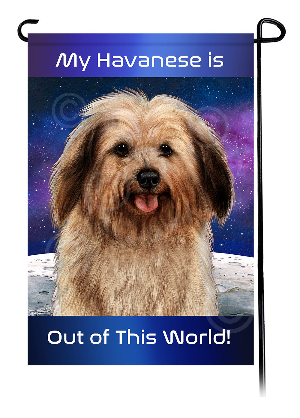 Havanese Out Of This World - Garden Flag