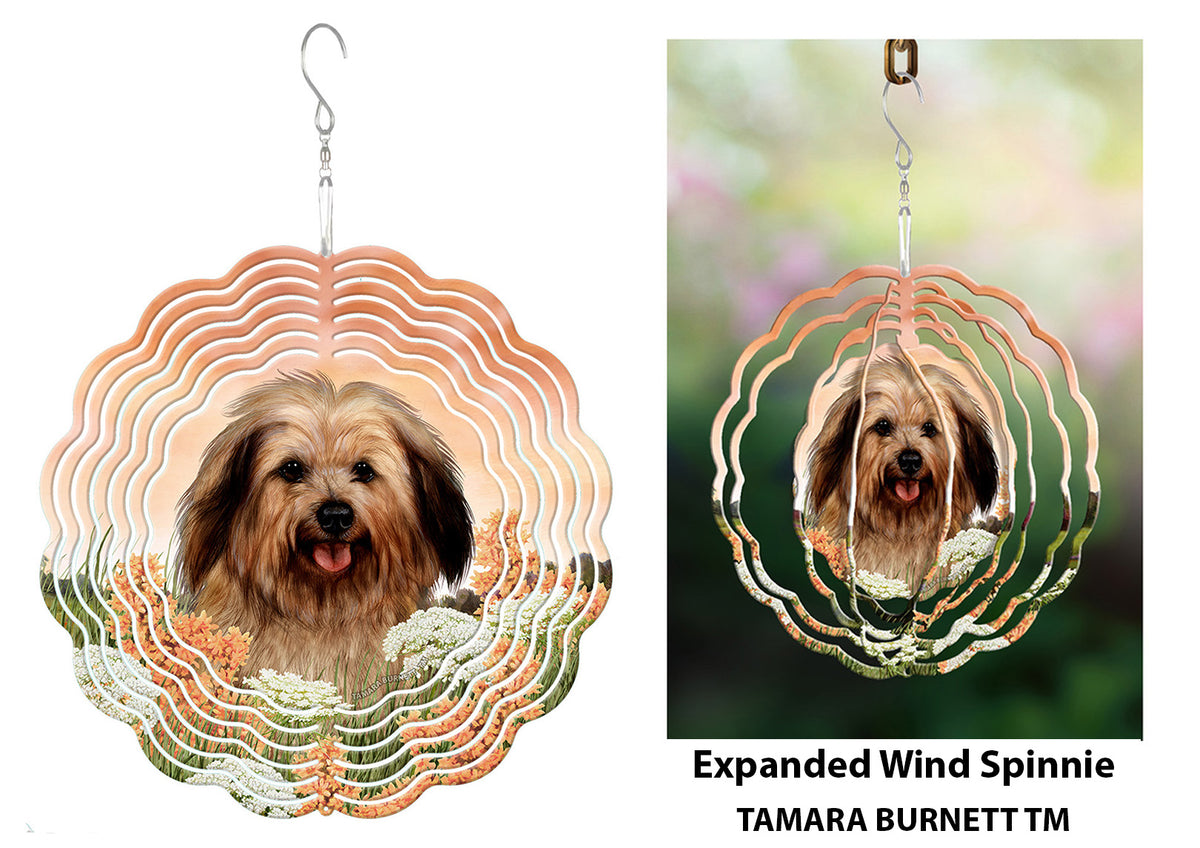 Havanese Fawn Sable Wind Spinner