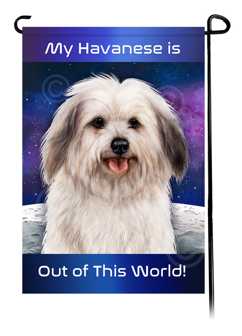 Havanese Out Of This World - Garden Flag