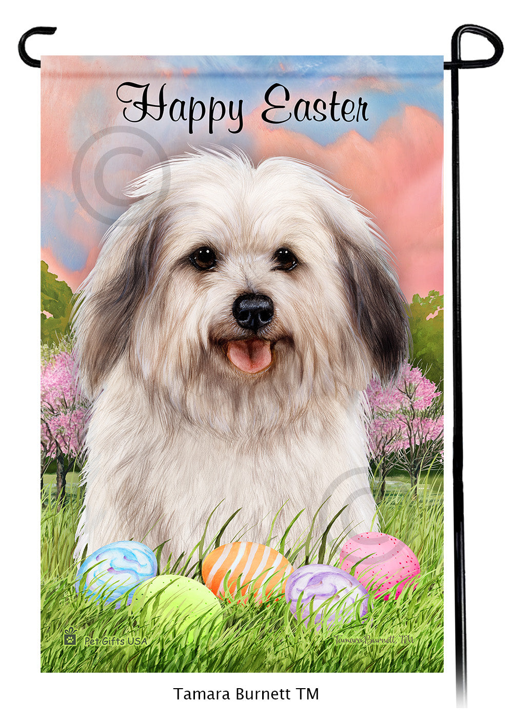 Havanese Happy Easter - Garden Flag