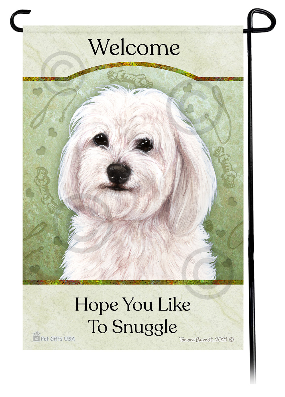 Havanese Hope You Like To Snuggle - Garden Flag