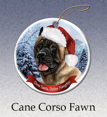 Cane Corso - Dear Santa, Define Naughty Christmas Ornament