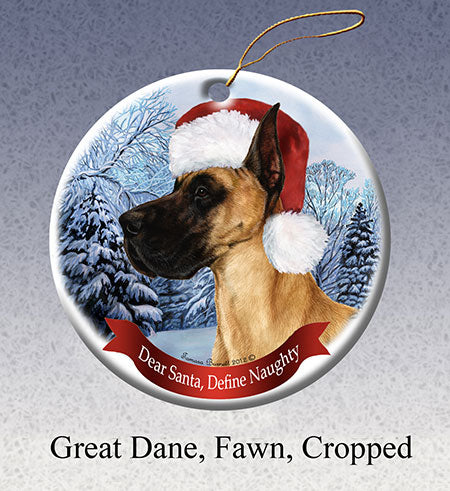 Great Dane Cropped) Fawn Ornament
