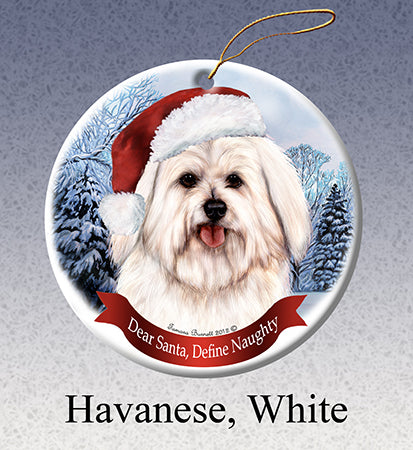 Havanese White Ornament