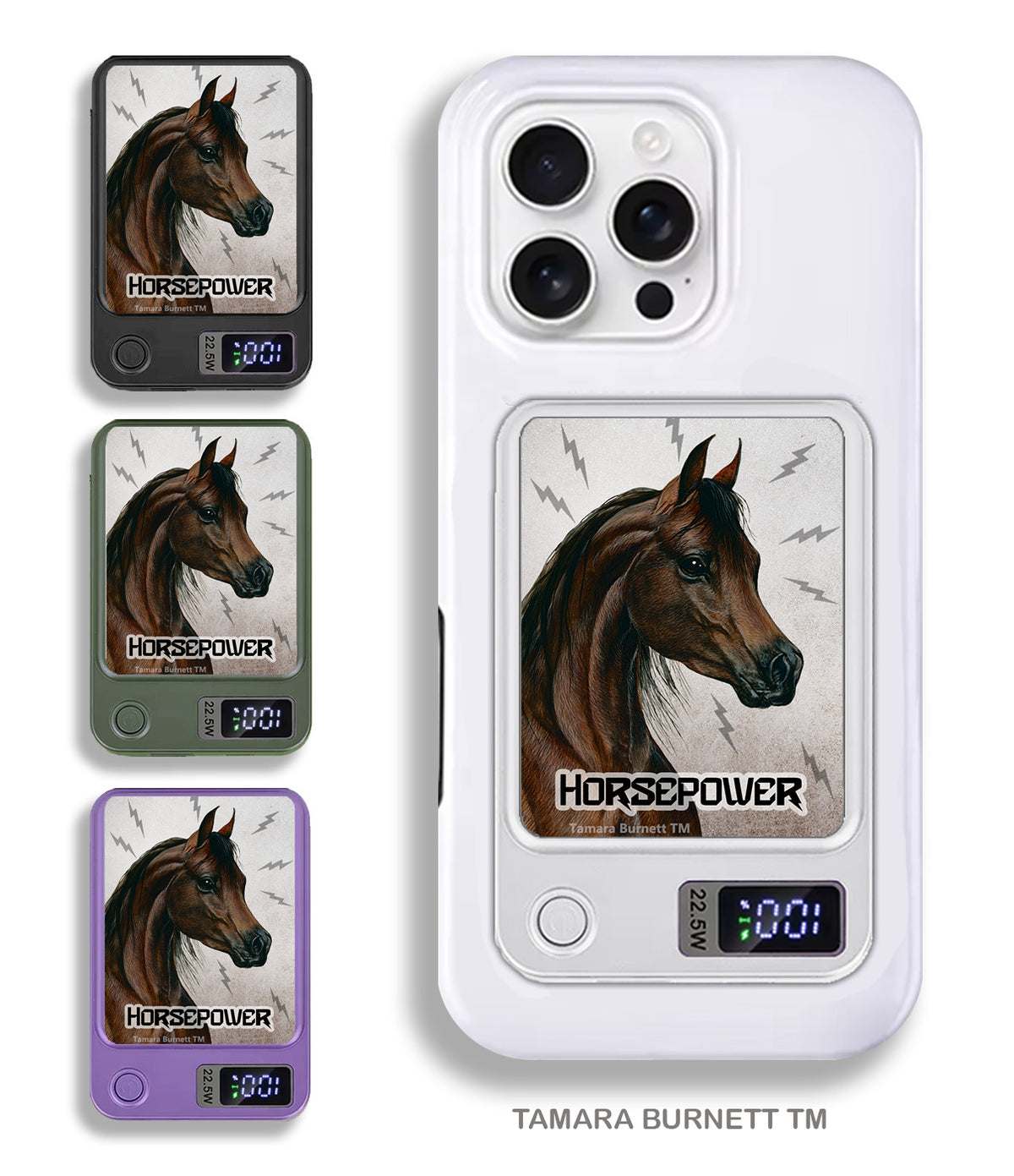 Arabian Horse Chestnut Phone Bank Wireless Charger