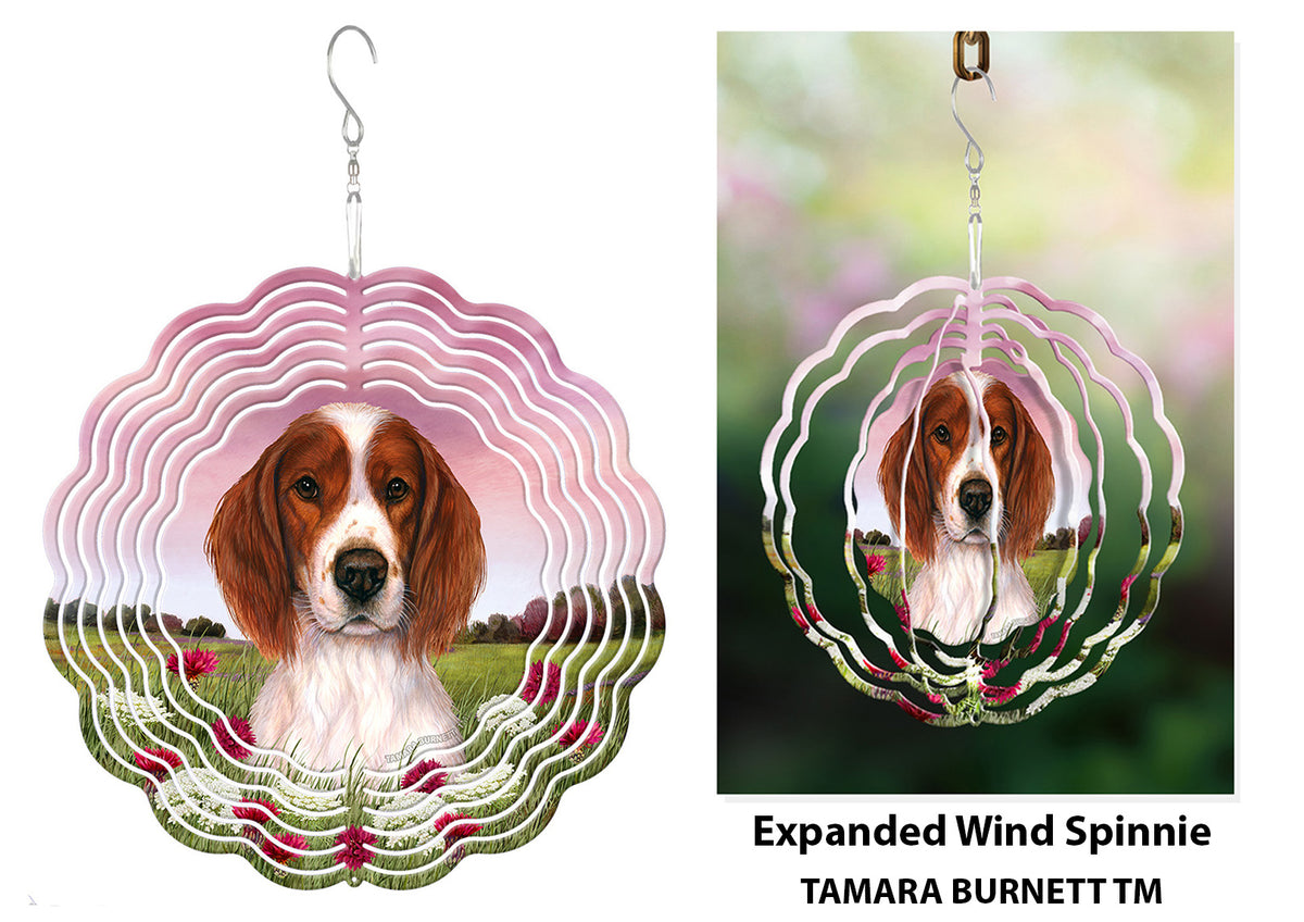 Irish Setter Red and White Wind Spinner
