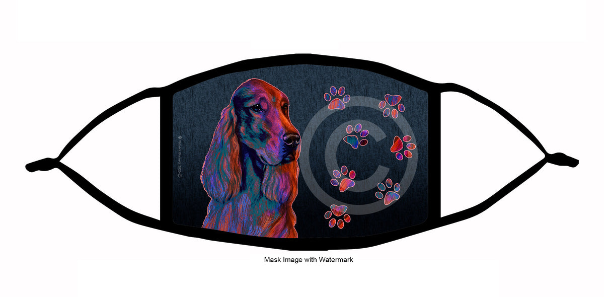 Irish Setter Face Mask