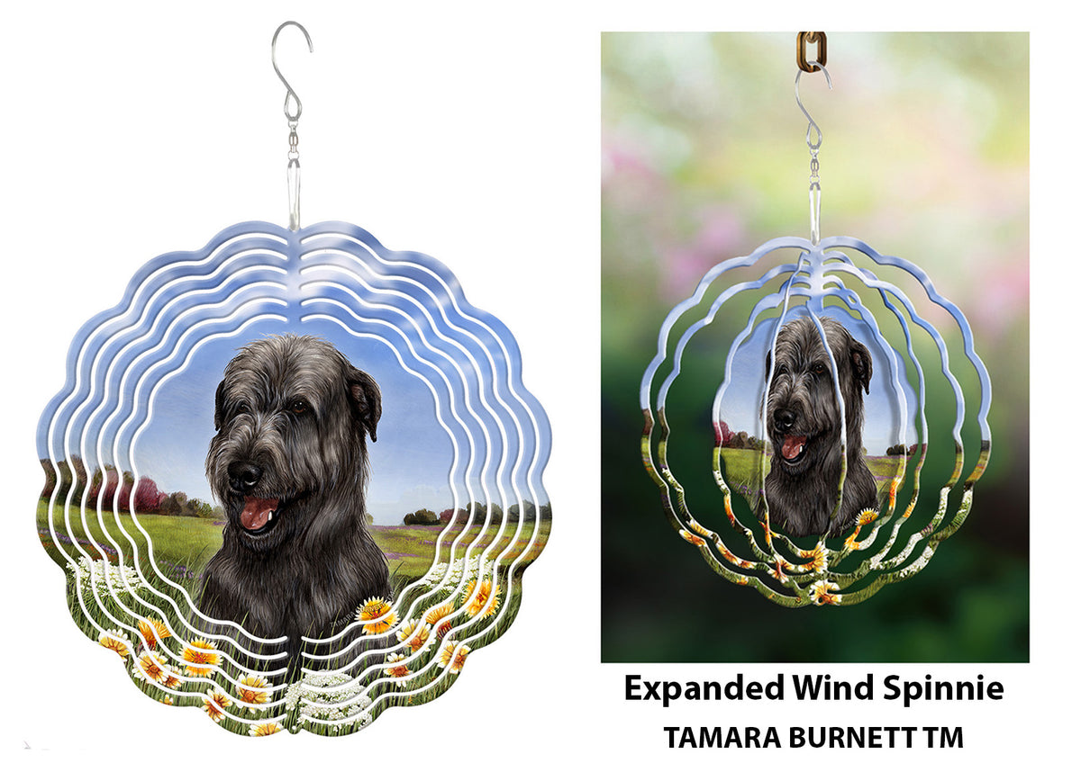 Irish Wolfhound Black Wind Spinner