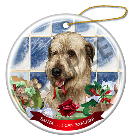 Irish Wolfhound Wheaten Ornament