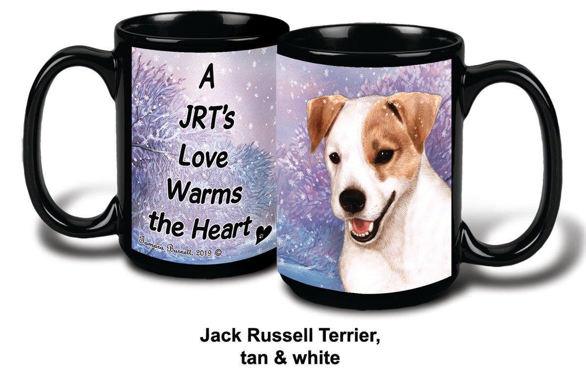 Jack Russell Tan/White Winter Mug 15 oz