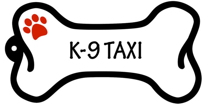 K-9 Taxi - Bone Keychain