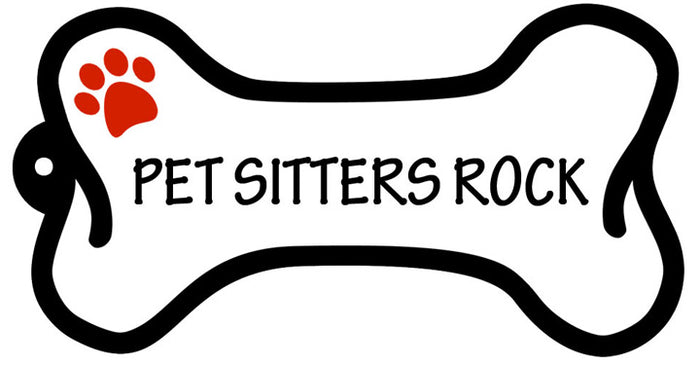 Pet Sitters Rock - Bone Keychain