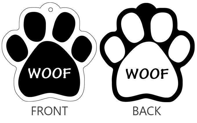 WOOF - Paw Keychain