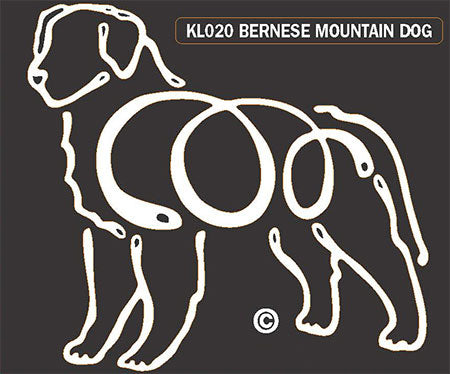 Bernese Mountain Dog K-Lines Window Tattoo